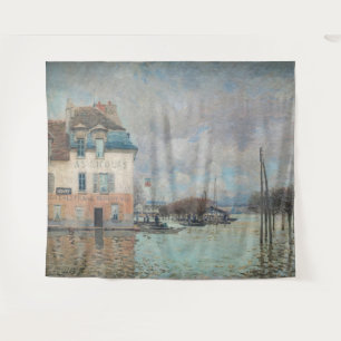 Alfred Sisley - Überschwemmung in Port-Marly 1876 Wandteppich
