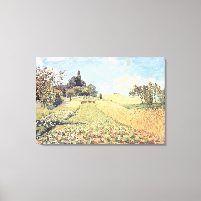 Alfred Sisley | Weizenfeld Leinwanddruck (Vorderseite)