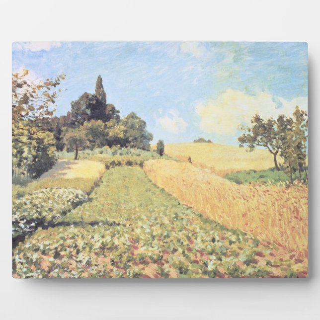 Alfred Sisley | Wheat Field Fotoplatte (Vorderseite)