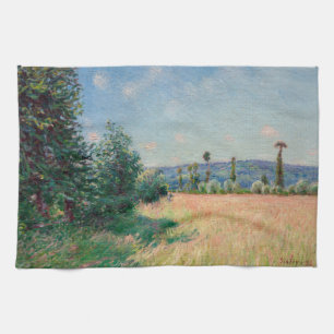 Alfred Sisley - Wiesen von Sahurs im Morgenlicht Geschirrtuch