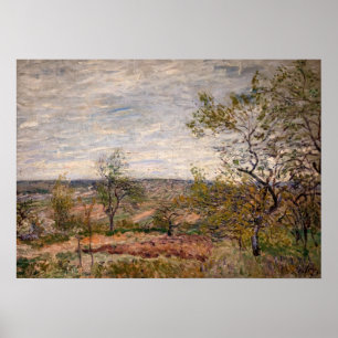 Alfred Sisley - Windiger Tag in Veneux Poster