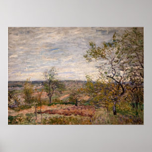 Alfred Sisley - Windiger Tag in Veneux Poster