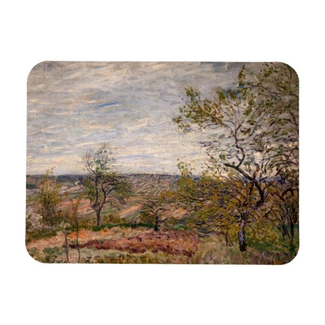 Alfred Sisley - Windy Day in Veneux Magnet (Horizontal)