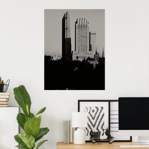 Alfred Stieglitz New York Skyline Vintage-Foto Poster