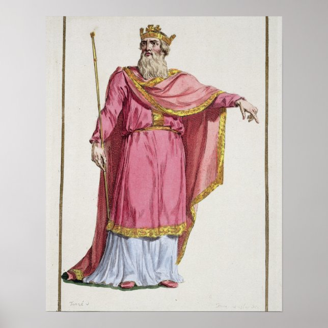 Alfred the Great (849-99) von 'Receuil des Estamp Poster (Vorne)
