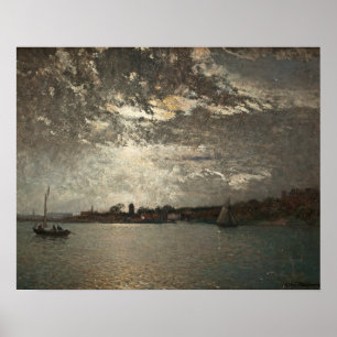 Alfred Wahlberg - Moonlight Mood, Stockholm Poster