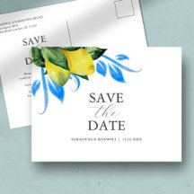 Alfresco Wedding Theme Save the Date