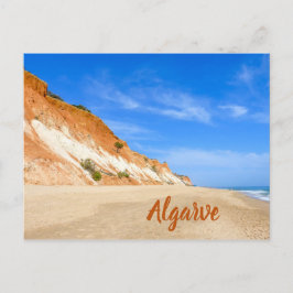 Algarve Beach Praia da Falesia in Portugal Postkarte