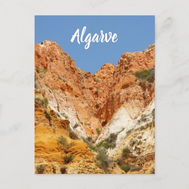 Algarve Falesia Rocks in Portugal Postkarte (Vorderseite)