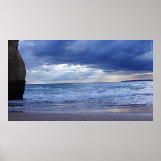 Algarve – Portugal – Beach – Strand – Sea – Meer Poster (Vorne)