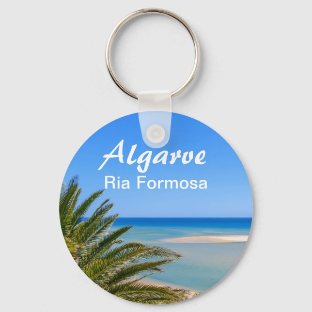 Algarve Portugal Reisen Souvenir Foto Schlüsselanh Schlüsselanhänger (Vorderseite)
