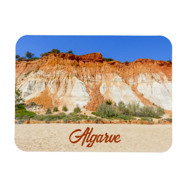 Algarve Praia da Falesia Strand in Portugal Magnet (Horizontal)