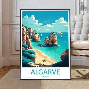 Algarve-Reise-Kunstwand Algarve-Wandbehang Poster