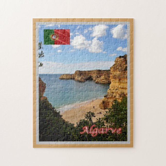 Algarve - Strand von Marinha - Portugal - (Vertikal)