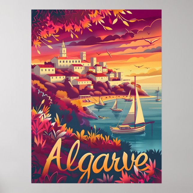 Algarve Sunset Poster (Vorne)
