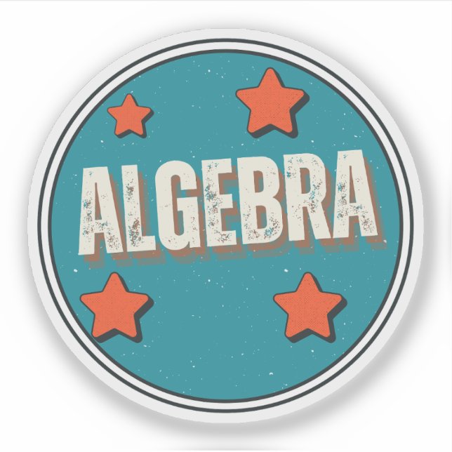Algebra Aufkleber (Vorderseite)