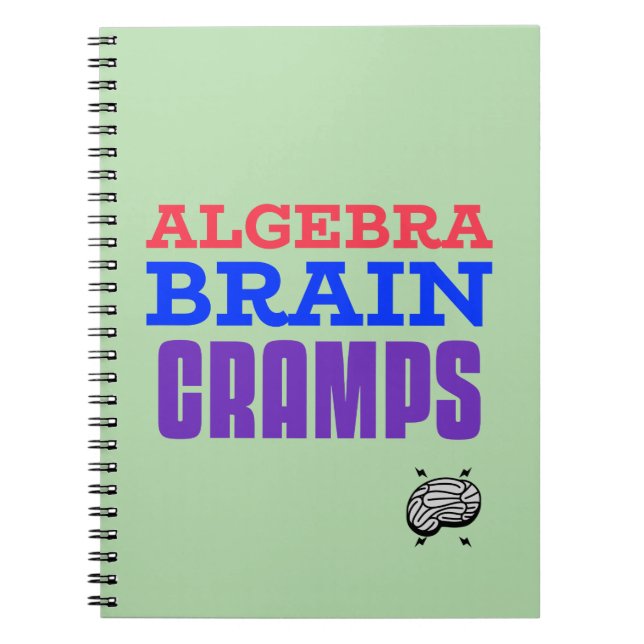 Algebra Brain Cramps Mathe Algebra Lehrer Notizblock (Vorderseite)