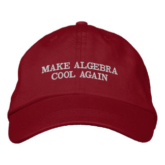 Algebra Cool wieder Math Parody Hat Bestickte Baseballkappe