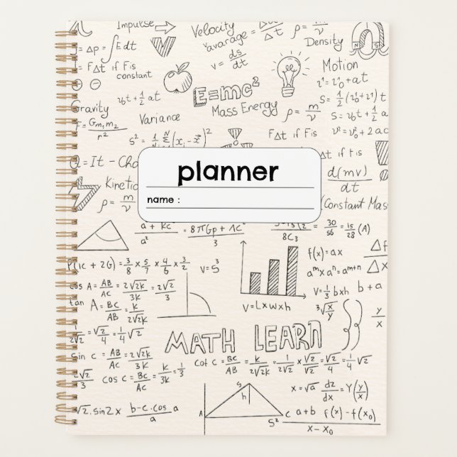Algebra Geometrie Formel Planer (Vorderseite)