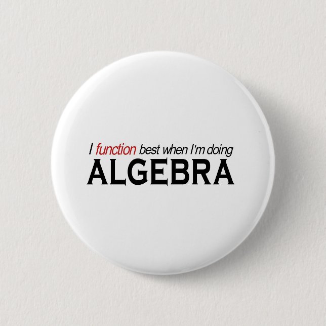 Algebra _I Funktion am besten Button (Vorderseite)