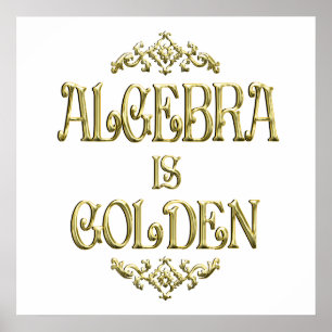 ALGEBRA ist Golden Poster