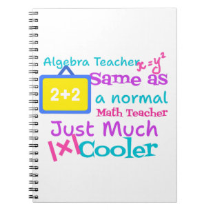 Algebra-Lehrer wie ein normaler Mathematiklehrer Notizblock