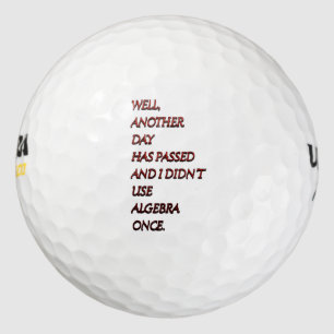 Algebra lustiger Text Golfball