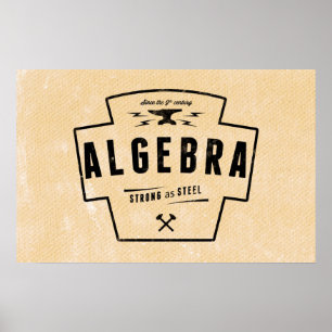 Algebra - Math Posters Poster