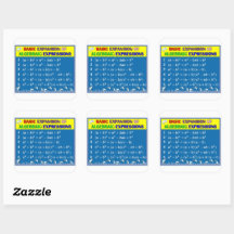 Algebra Math Sticker - Blue Ocean
