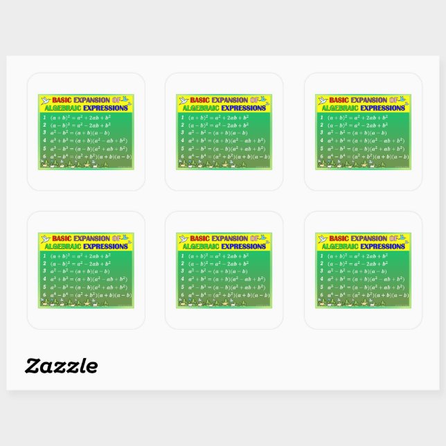 Algebra Math Sticker - Grünwald (Blatt)