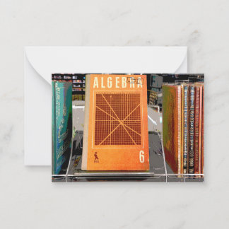 Algebra: Study Mathe und bleibe smart Mitteilungskarte