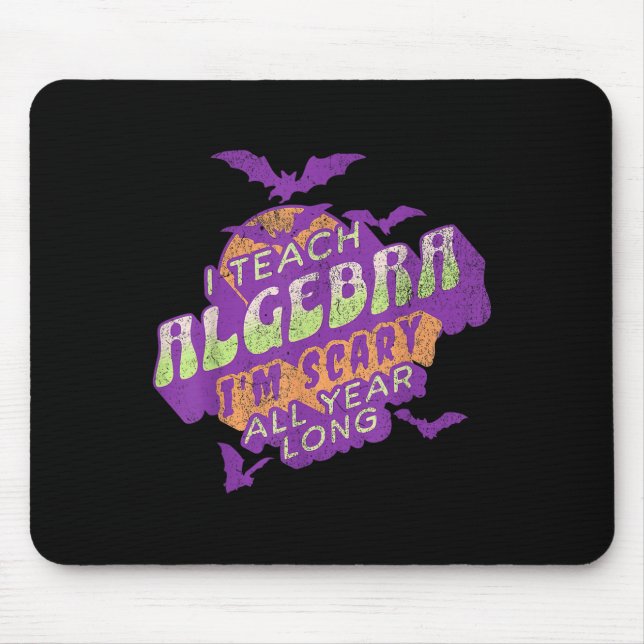 Algebra Teacher Halloween Soky Ghost Mathemat Mousepad (Vorne)