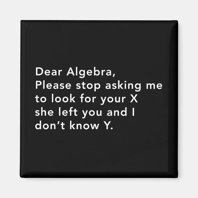 Algebra und sein X Magnet (Vorne)