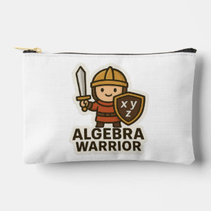 Algebra Warrior Sticker - Niedlicher Mathematiker Zubehörtasche