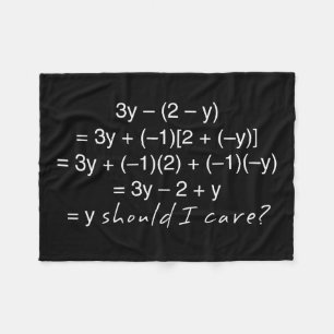 Algebra warum sollte i-Sorgfalt-Spaß Fleecedecke