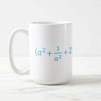 Algebraische Identität a^2 + 1 a^2 + 2 - 2 mathem Kaffeetasse