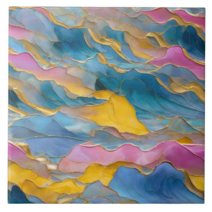„Algeciras“ Blaue Rosa Sandwellen Fliese
