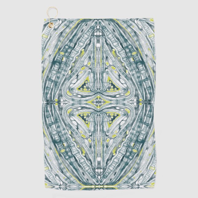 Algen unter Glas Golfhandtuch (Vorderseite)