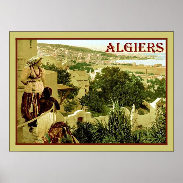 Alger ~ Poster Vintage voyage (Devant)