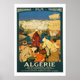 Algeria Vintage Travel Poster
