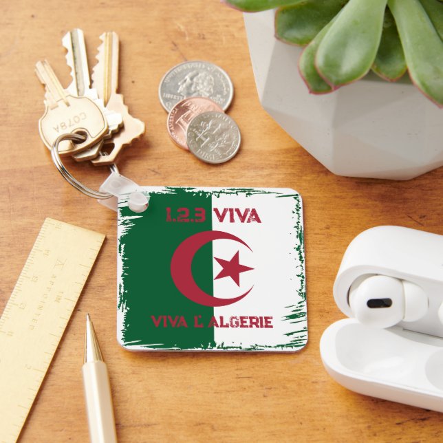 ALGERIAN FLAG SCHLÜSSELANHÄNGER (Schreibtisch)