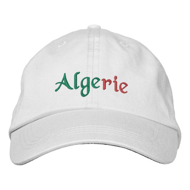 Algerie bestickt Baseballhut Bestickte Baseballkappe (Vorderseite)