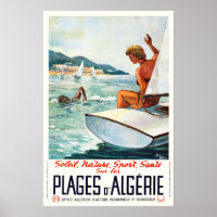 Algérie, Soleil, Nature, Sport, Poster Voyage