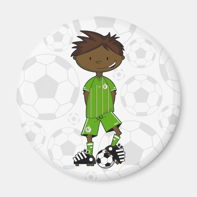 Algérie World Cup Soccer Boy Magnet (Devant)