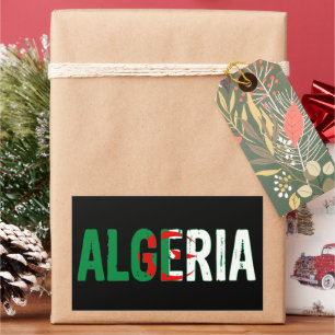 Algerien, Algerien Rechteckiger Aufkleber