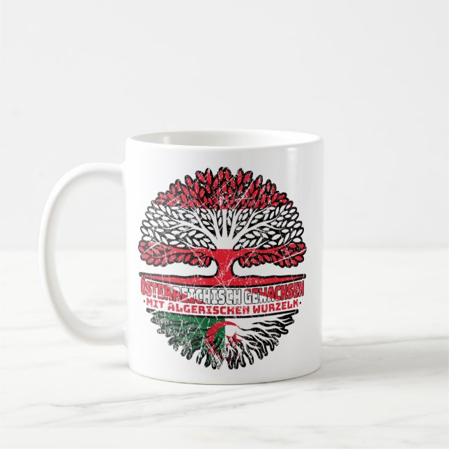 Algerien Algerisch Österreichisch Baum Kaffeetasse (Links)