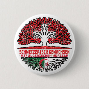 Algerien Algerisch Schweizer Baum Wurzel Button