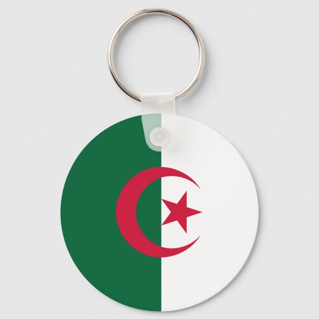 Algerien - algerische Flagge Schlüsselanhänger (Vorderseite)