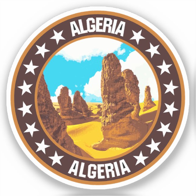 Algerien Aufkleber (Vorderseite)