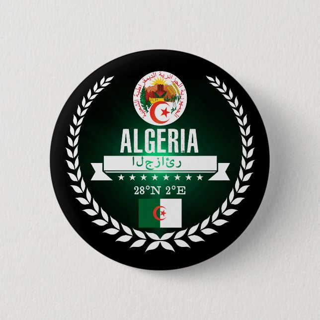 Algerien Button (Vorderseite)
